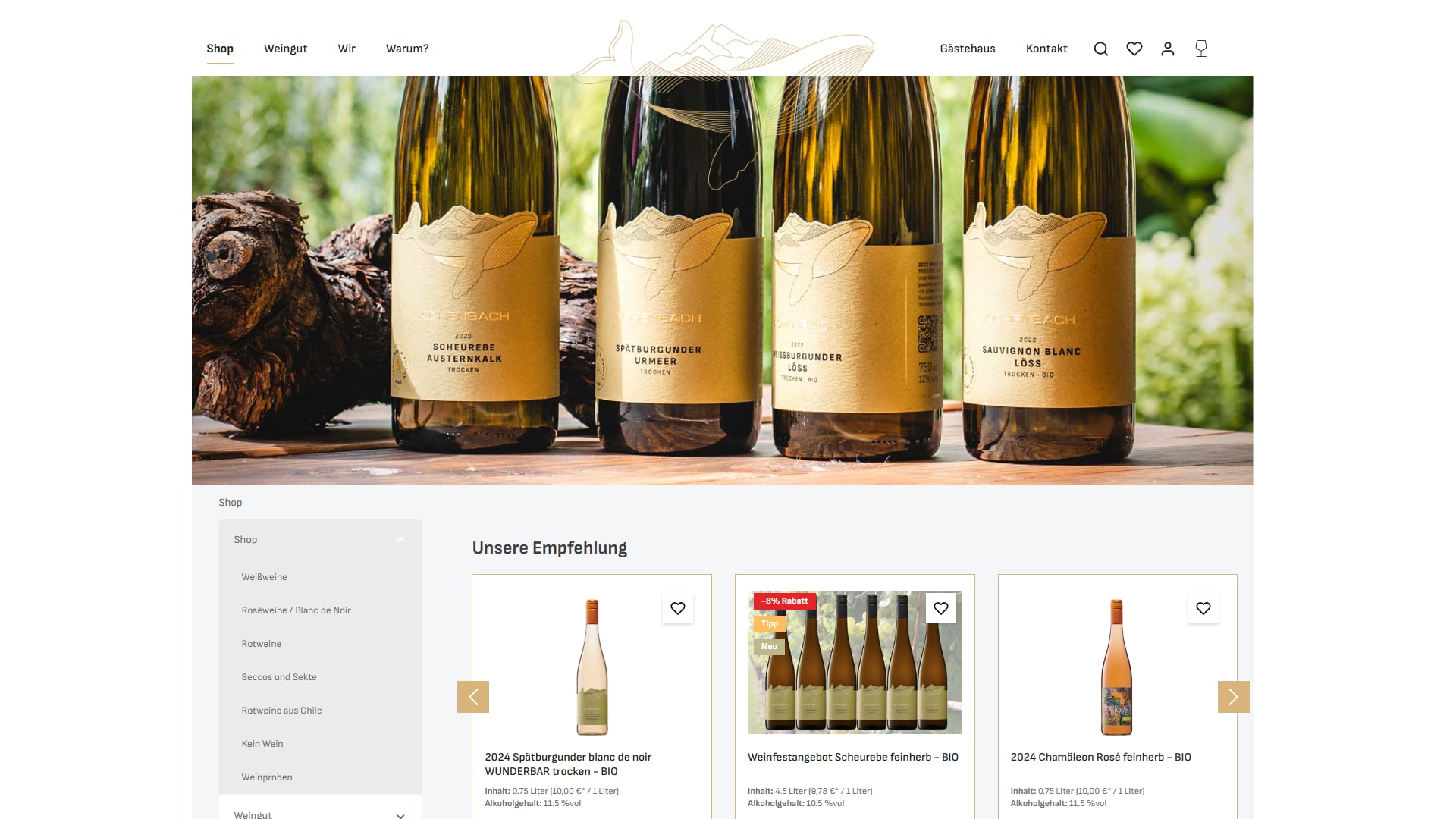 Weingut Achenbach Screenshot